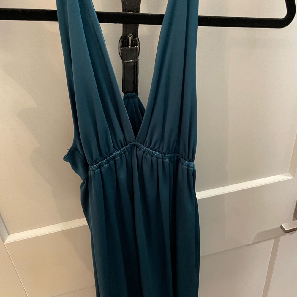 Emerald mini dress